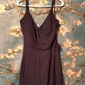 Dessy Midnight bridesmaid dress RUNS SMALL